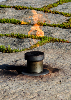 Eternal flame, JFK gravesite