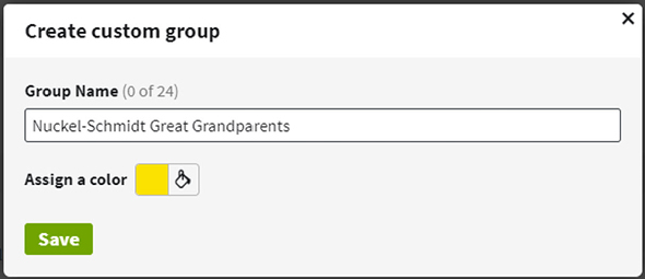 custom group