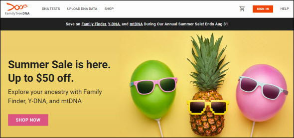 FTDNA summer sale